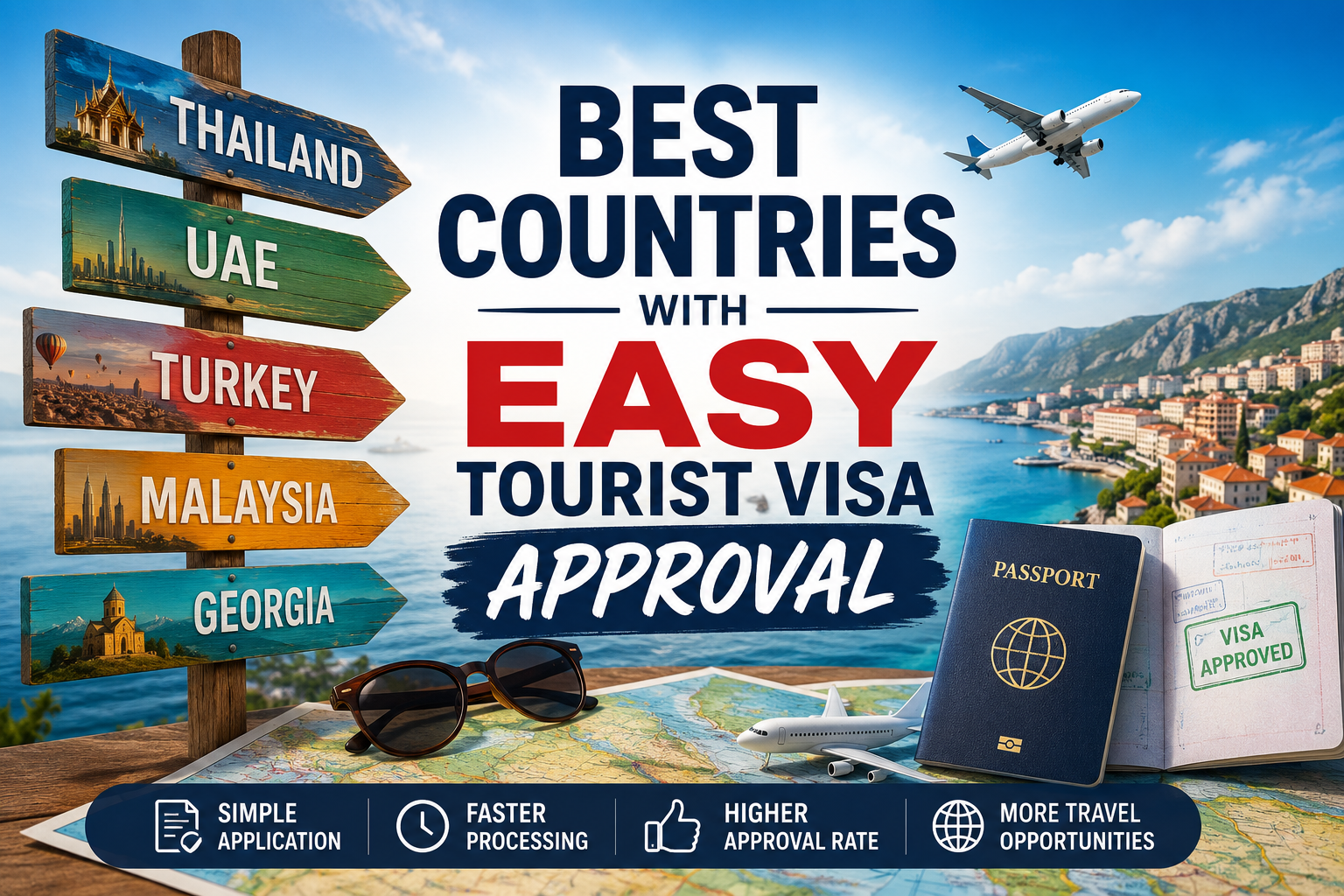Best countries with easy tourist visa